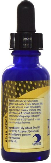 健康，皮膚，鴯oil油，美容，面部護理 - Emu Gold, Emu Oil, 1 fl oz (30 ml)