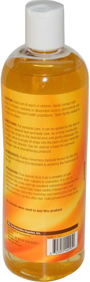 健康，皮膚，按摩油，杏仁油 - Life Flo Health, Pure Apricot Oil, Skin Care, 16 fl oz (473 ml)