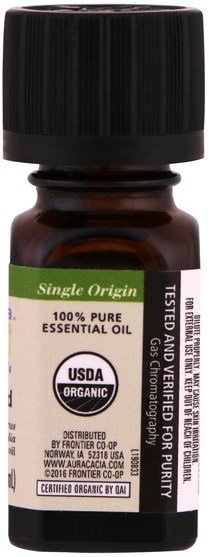 健康，皮膚，按摩油 - Aura Cacia, Organic 100% Pure Essential Oil, Lime, Distilled.25 fl oz (7.4 ml)