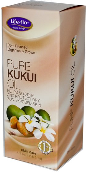 健康，皮膚，按摩油 - Life Flo Health, Pure Kukui Oil, Skin Care, 4 fl oz (118.3 ml)