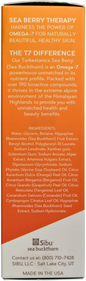 健康，皮膚精華，美容，面部護理，皮膚類型抗衰老皮膚 - Sibu Beauty, Sea Buckthorn Oil Hydrating Serum, 1 fl oz (30 ml)