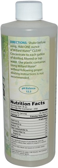 健康 - Willard, Willard Water Clear Concentrate, 16 oz (0.473 l)