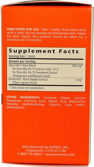 健康，女性，頭髮補充劑，指甲補品，皮膚補充劑 - Natrol, Shen Min, Hair Nutrient, Original Formula, 90 Tablets
