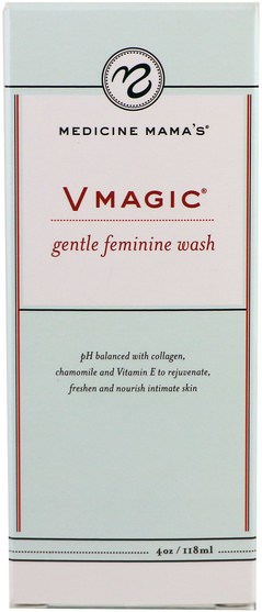 健康，女性 - Medicine Mamas, VMagic, Gentle Feminine Wash, 4 oz (118 ml)