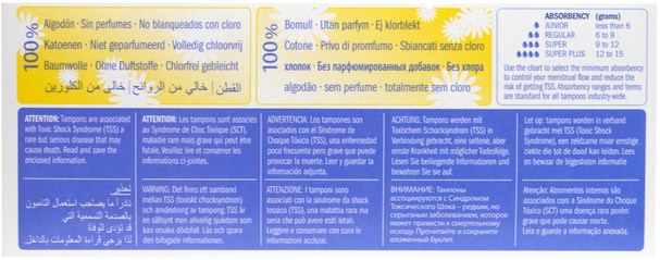 健康，女性 - Natracare, Organic Cotton Tampons, Super, 20 Tampons