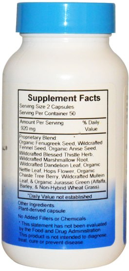 健康，女性，懷孕 - Christophers Original Formulas, Lactation Formula, 460 mg, 100 Veggie Caps