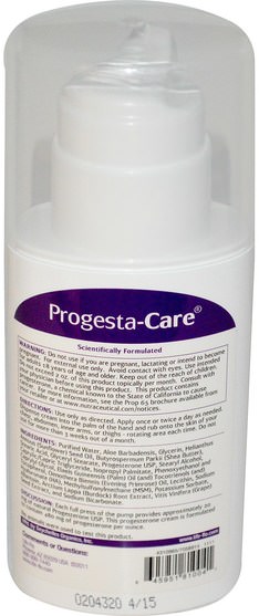 健康，女性，黃體酮霜產品 - Life Flo Health, Progesta-Care, Body Cream, 4 oz (113.4 g)