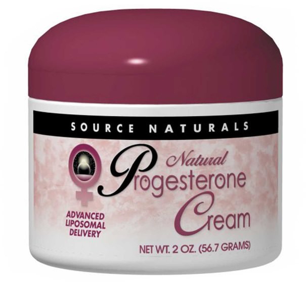 健康，女性，黃體酮霜產品 - Source Naturals, Natural Progesterone Cream, 4 oz (113.4 g)