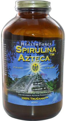 Spirulina Azteca, 500 g by HealthForce Nutritionals, 補充劑，螺旋藻 HK 香港