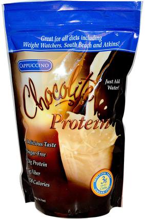 Chocolite Protein, Cappuccino, 14.7 oz (418 g) by HealthSmart Foods, 補充劑，蛋白質奶昔 HK 香港