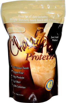 Chocolite Protein, French Vanilla, 14.7 oz (418 g) by HealthSmart Foods, 補充劑，蛋白質奶昔 HK 香港