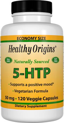 5-HTP, 50 mg, 120 Veggie Caps by Healthy Origins, 補充劑，5-htp，5-htp 50 mg HK 香港