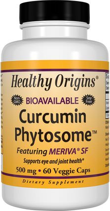 Curcumin Phytosome Featuring Meriva SF, 60 Veggie Caps by Healthy Origins, 補充劑，抗氧化劑，薑黃素 HK 香港