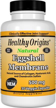 Eggshell Membrane, 500 mg, 30 Veggie Caps by Healthy Origins, 補充劑，蛋殼膜 HK 香港