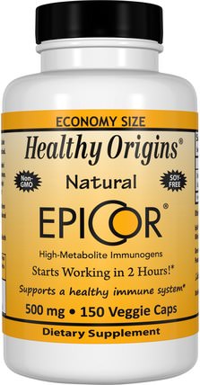 EpiCor, 500 mg, 150 Veggie Caps by Healthy Origins, 健康，感冒和病毒，epicor，免疫系統 HK 香港