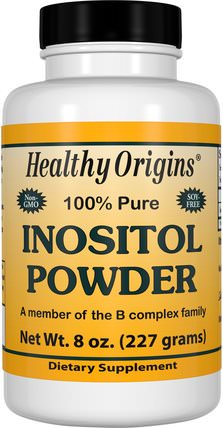 Inositol Powder, 8 oz (227 g) by Healthy Origins, 維生素，肌醇 HK 香港