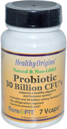 Probiotics 30 Billion CFUs, 7 Vcaps by Healthy Origins, 補充劑，益生菌 HK 香港