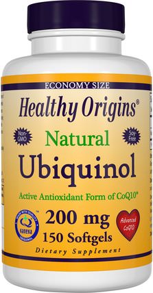 Ubiquinol, Kaneka QH, 200 mg, 150 Softgels by Healthy Origins, 補充劑，抗氧化劑，泛醇qh，泛醇coq10 200毫克 HK 香港