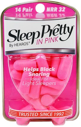 Ear Plugs, Sleep Pretty in Pink, 14 Pair by Hearos, 健康，耳朵聽覺和耳鳴，耳塞 HK 香港