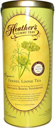 Tummy Teas, Fennel Loose Tea, Organic Caffeine Free, 16 oz (453 g) by Heathers Tummy Care, 食物，涼茶，茴香 HK 香港