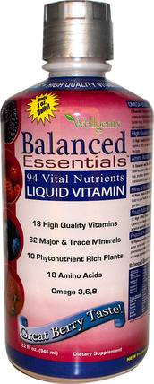 Balanced Essentials, Liquid Vitamin, 32 fl oz (946 ml) by Heaven Sent Naturals, 維生素，液體多種維生素 HK 香港