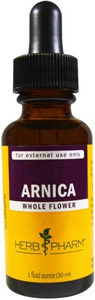 Arnica, Whole Flower, 1 fl oz (30 ml) by Herb Pharm, 草藥，山金車蒙大拿 HK 香港