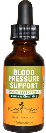 Blood Pressure Support, 1 fl oz (30 ml) by Herb Pharm, 健康，血壓 HK 香港