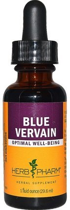 Blue Vervain, 1 fl oz (29.6 ml) by Herb Pharm, 草藥，藍色馬鞭草 HK 香港