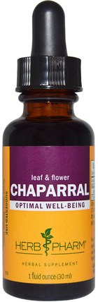 Chaparral, 1 fl oz (30 ml) by Herb Pharm, 草藥，chaparral HK 香港
