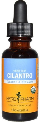 Cilantro, Whole Leaf, 1 fl oz (30 ml) by Herb Pharm, 草藥，香菜 HK 香港