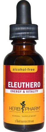 Eleuthero, Alcohol-Free, 1 fl oz (30 ml) by Herb Pharm, 補充劑，adaptogen，感冒和病毒，人參，eleuthero HK 香港