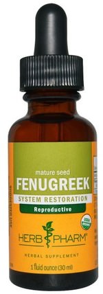 Fenugreek, 1 fl oz (30 ml) by Herb Pharm, 健康，血糖支持，胡蘆巴 HK 香港