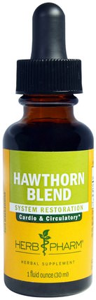 Hawthorn Blend, 1 fl oz (30 ml) by Herb Pharm, 草藥，山楂 HK 香港
