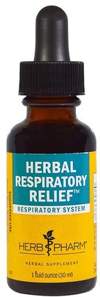 Herbal Respiratory Relief, 1 fl oz (30 ml) by Herb Pharm, 健康，肺和支氣管 HK 香港
