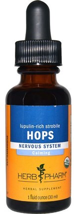 Hops, Lupulin-Rich Strobile, 1 fl oz (30 ml) by Herb Pharm, 草藥，啤酒花 HK 香港