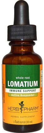 Lomatium, Whole Root, 1 fl oz (30 ml) by Herb Pharm, 草藥，lomatium HK 香港