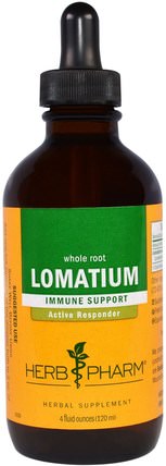 Lomatium, Whole Root, 4 fl oz (120 ml) by Herb Pharm, 草藥，lomatium HK 香港