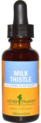 Milk Thistle, 1 fl oz (30 ml) by Herb Pharm, 健康，排毒，奶薊（水飛薊素） HK 香港