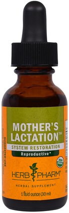 Mothers Lactation, 1 fl oz (30 ml) by Herb Pharm, 健康，女性，懷孕 HK 香港