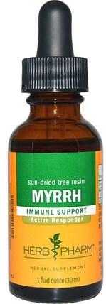 Myrrh, Sun-Dried Tree Resin, 1 fl oz (30 ml) by Herb Pharm, 草藥，沒藥膠 HK 香港