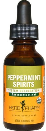Peppermint Spirits, 1 fl oz (30 ml) by Herb Pharm, 草藥，薄荷 HK 香港