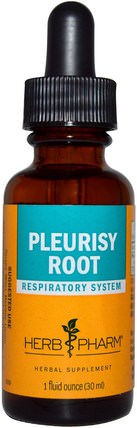 Pleurisy Root, 1 fl oz (30 ml) by Herb Pharm, 草藥，胸膜炎根 HK 香港