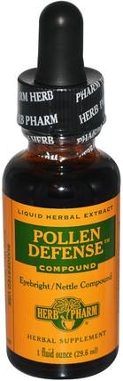 Pollen Defense, 1 fl oz (30 ml) by Herb Pharm, 健康，過敏，過敏 HK 香港