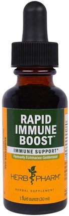 Rapid Immune Boost, 1 fl oz (30 ml) by Herb Pharm, 補充劑，抗生素，紫錐花和黃金 HK 香港