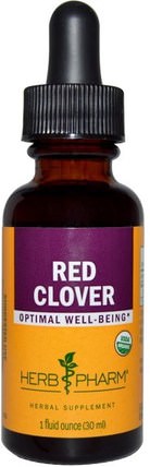 Red Clover, 1 fl oz (30 ml) by Herb Pharm, 草藥，紅三葉草 HK 香港