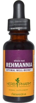 Rehmannia Liquid Extract, 1 fl oz (30 ml) by Herb Pharm, 草藥，生地黃 HK 香港