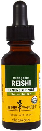 Reishi, 1 fl oz (30 ml) by Herb Pharm, 補充劑，藥用蘑菇，靈芝蘑菇，adaptogen HK 香港