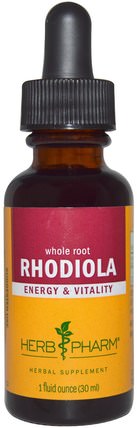 Rhodiola, 1 fl oz (30 ml) by Herb Pharm, 草藥，紅景天，適應原 HK 香港