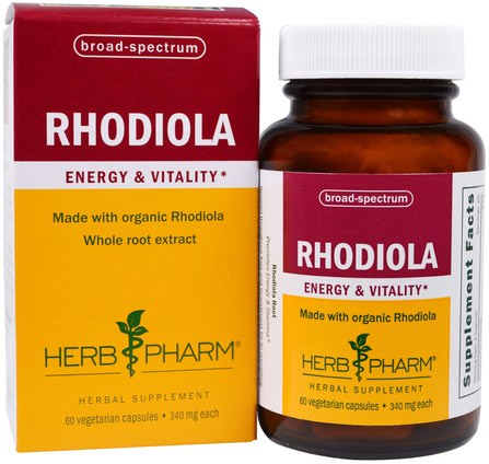 Rhodiola, 340 mg, 60 Veggie Caps by Herb Pharm, 草藥，紅景天，適應原 HK 香港