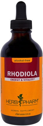 Rhodiola, Alcohol-Free, 4 fl oz (120 ml) by Herb Pharm, 草藥，紅景天，適應原 HK 香港